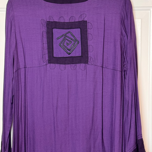 Two Pc. Iguana & A La Mode Tunics/Dresses Purple Size Medium - Picture 10 of 16